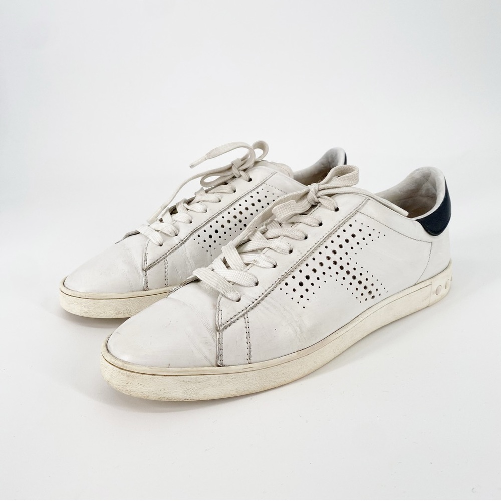 TOD'S Cassetta Leggera White Leather Low Top Sneakers 41 / 11